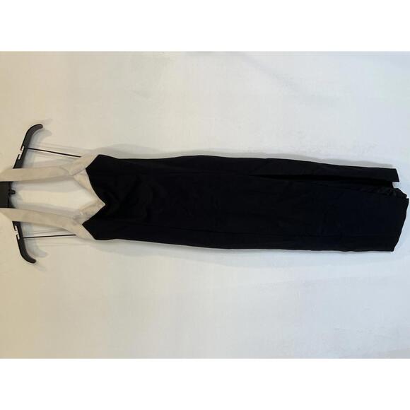 NICHOLAS Jane Midi Dress in Solid Black & Milk - Picture 6 of 12